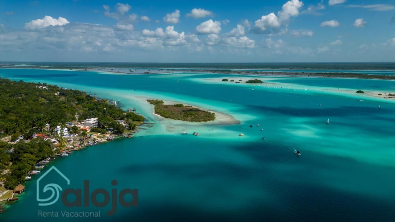 Villa Xtohil With Private Access To The Magic 7 Colors Lagoon Bacalar Esterno foto