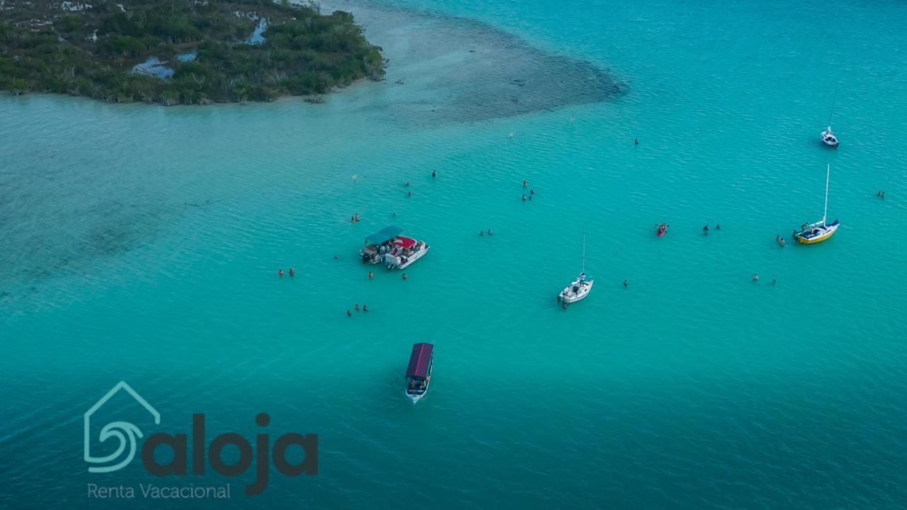 Villa Xtohil With Private Access To The Magic 7 Colors Lagoon Bacalar Esterno foto