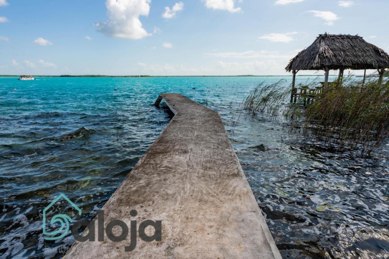 Villa Xtohil With Private Access To The Magic 7 Colors Lagoon Bacalar Esterno foto