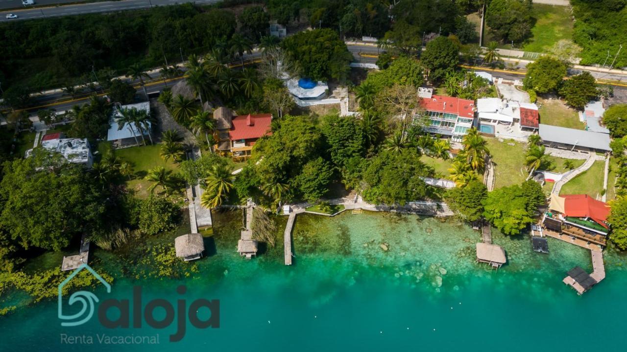 Villa Xtohil With Private Access To The Magic 7 Colors Lagoon Bacalar Esterno foto