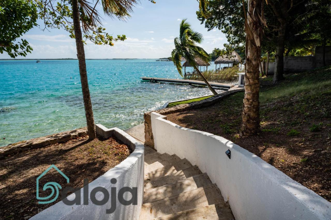 Villa Xtohil With Private Access To The Magic 7 Colors Lagoon Bacalar Esterno foto