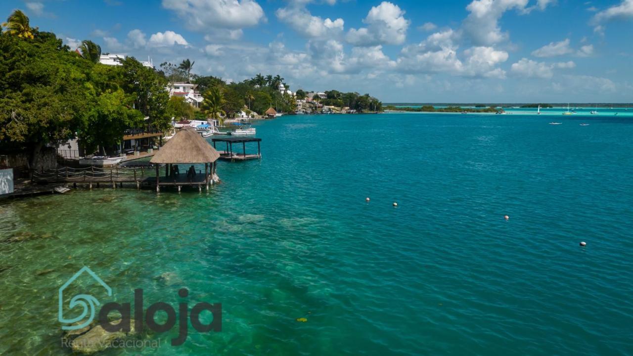 Villa Xtohil With Private Access To The Magic 7 Colors Lagoon Bacalar Esterno foto
