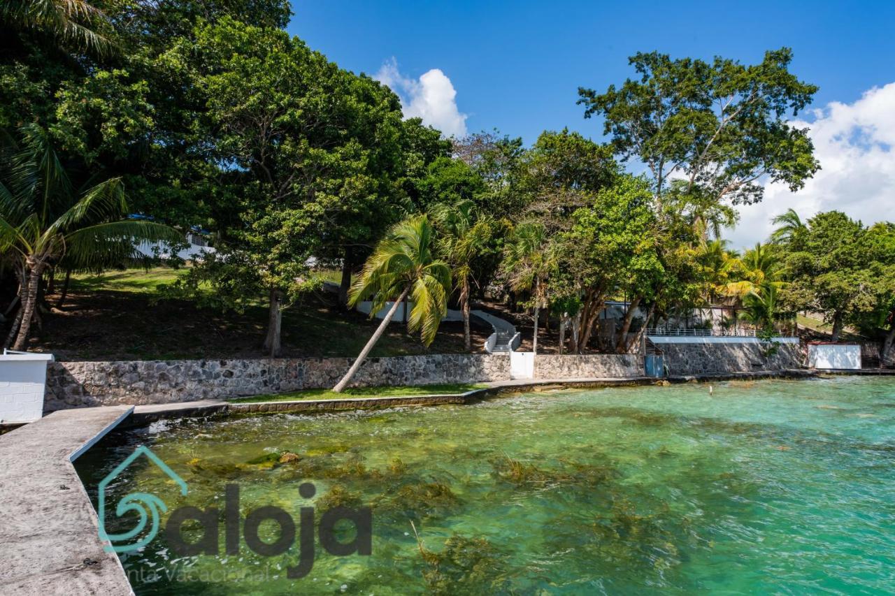 Villa Xtohil With Private Access To The Magic 7 Colors Lagoon Bacalar Esterno foto