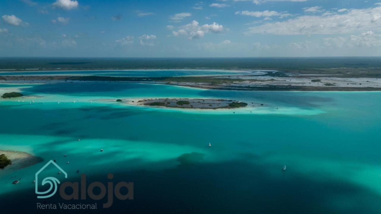 Villa Xtohil With Private Access To The Magic 7 Colors Lagoon Bacalar Esterno foto